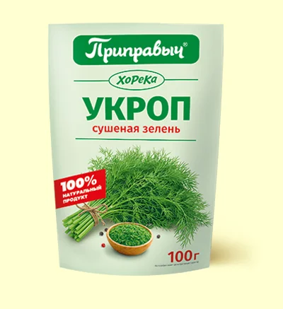 Укроп зелень сушёная 100 г