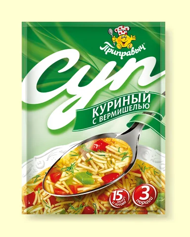 Суп куриный с вермишелью 60 г