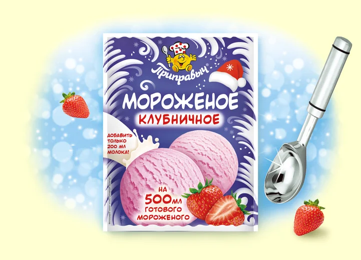 Мороженое клубничное 70 г