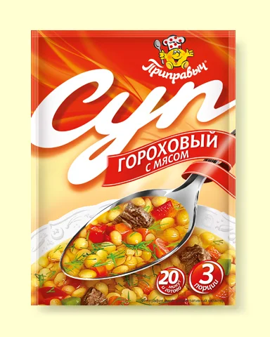 Суп гороховый с мясом 60 г