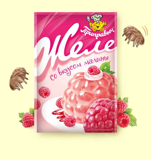 Желе со вкусом малины 100 г