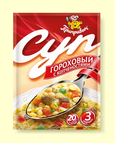 Суп гороховый с копченостями 60 г