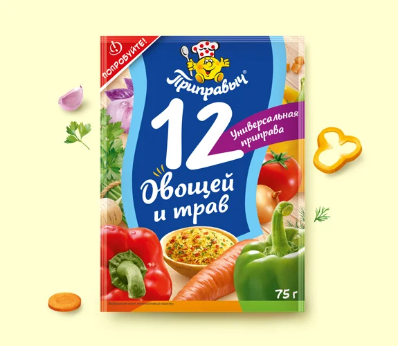 Приправа универсальная 12 овощей и трав 75 г