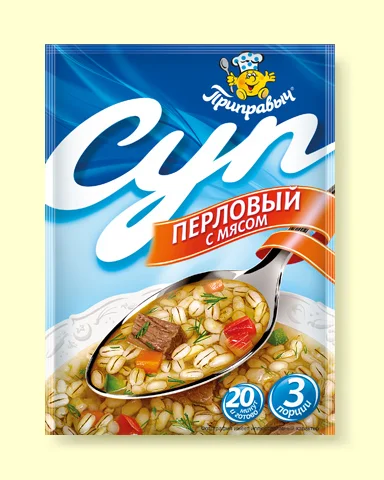 Суп перловый с мясом 60 г
