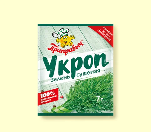 Укроп зелень сушёная 7 г
