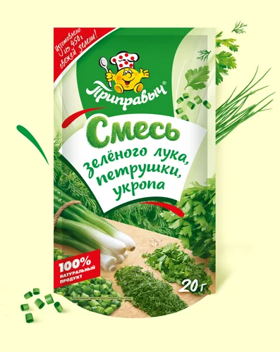 Смесь зелёного лука, петрушки и укропа 20 г