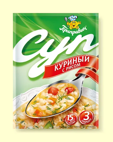 Суп куриный с рисом 60 г