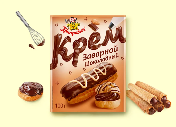 Крем заварной шоколадный 100 г