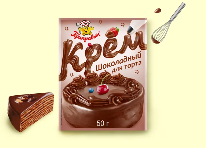 Крем для торта шоколадный 50 г
